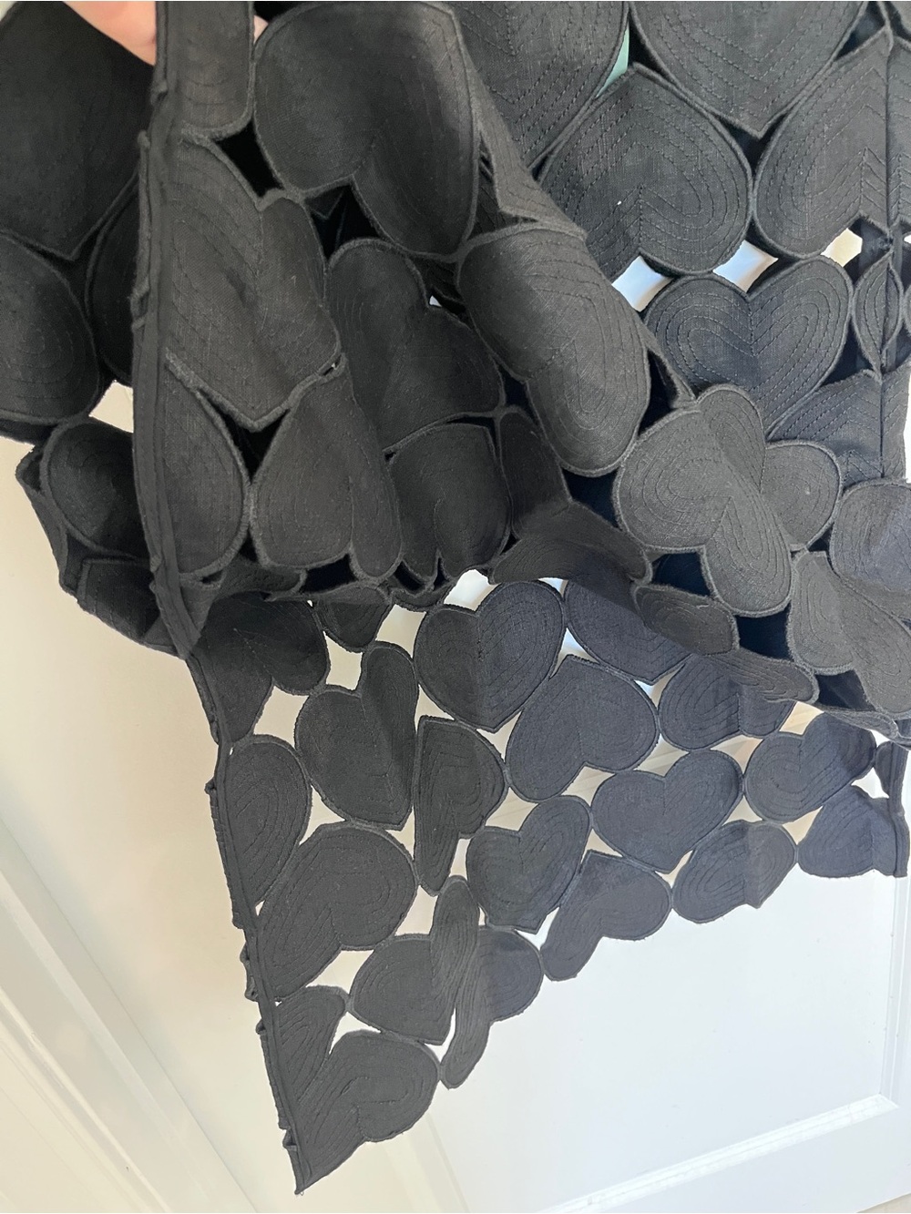 Brand New FARM Rio Black Heart Midi Skirt - Picture 7 of 14